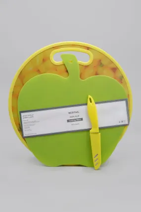 Yellow/Green Fiber Cutting Board Set (3 Pieces)