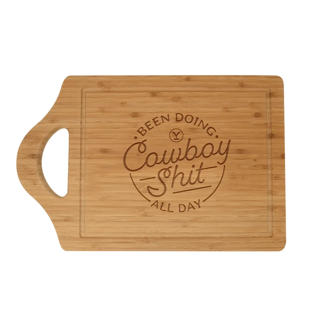 Yellowstone Cowboy Laser Engraved Cutting Board